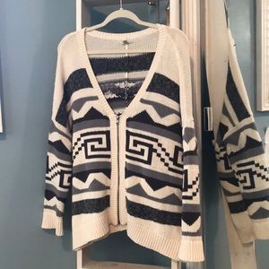 Ecote [Urban Outfitters] Ingrid zip up cardigan